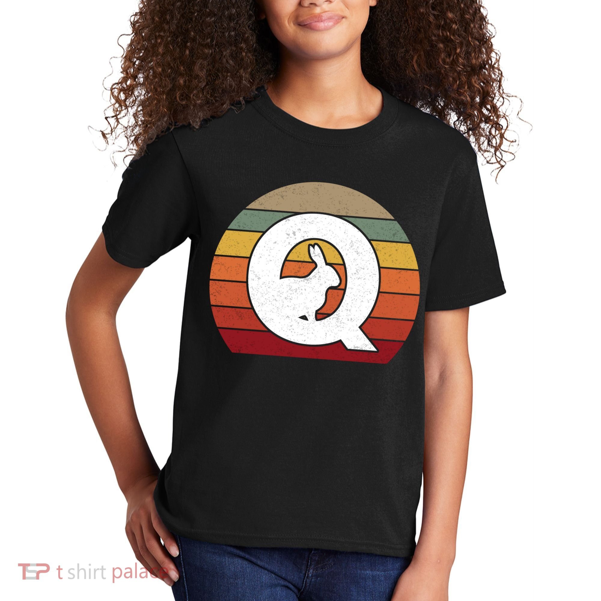 Qanon Conspiracy Rabbit Retro Q Anon Kids T-Shirt