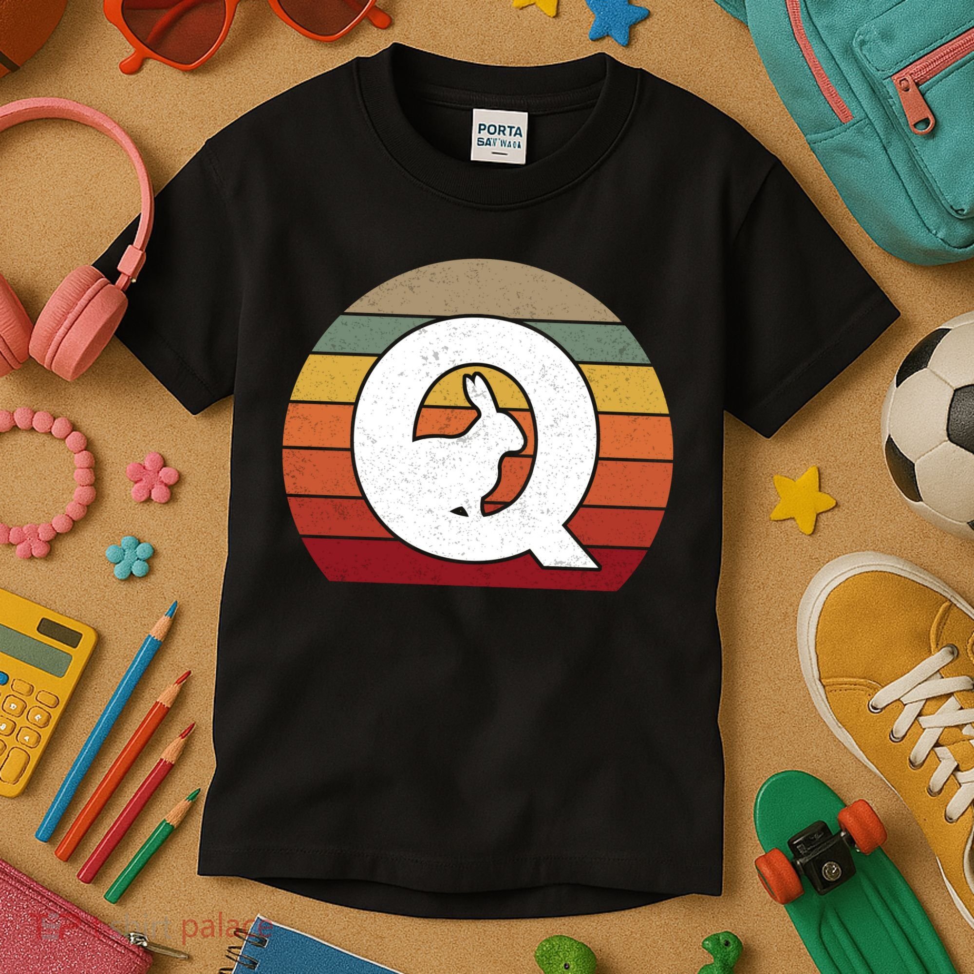 Qanon Conspiracy Rabbit Retro Q Anon Kids T-Shirt