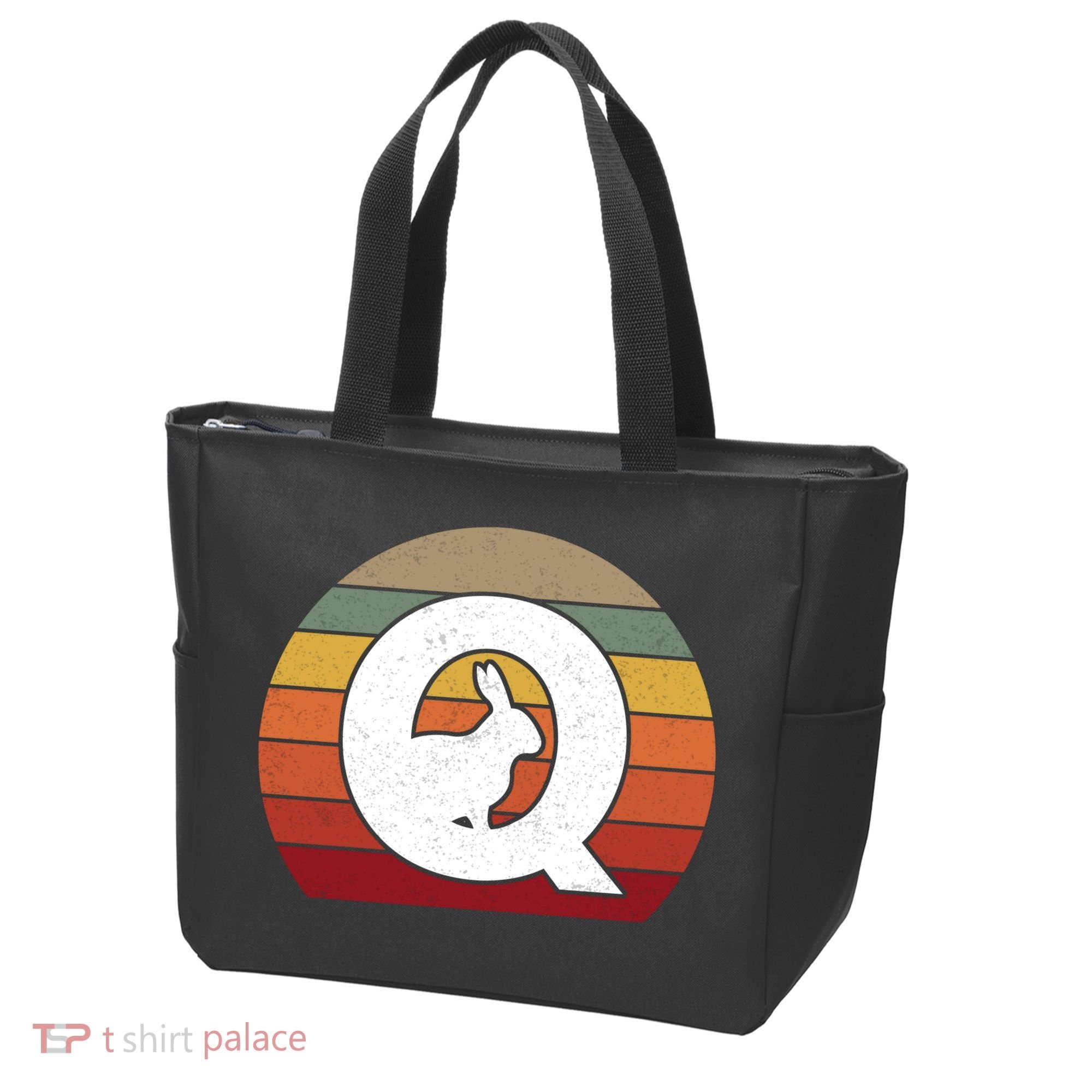 Qanon Conspiracy Rabbit Retro Q Anon Tote Bag