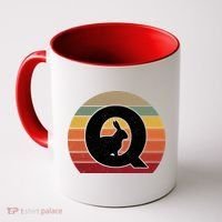Qanon Conspiracy Rabbit Retro Q Anon Coffee Mug thumb 0
