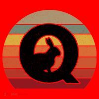 Qanon Conspiracy Rabbit Retro Q Anon Santa Hat thumb 1