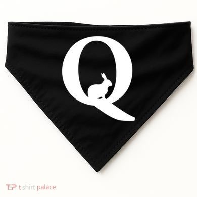 QAnon Rabbit Deep State USA-Made Doggie Bandana