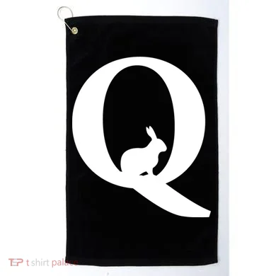 QAnon Rabbit Deep State Golf Towel