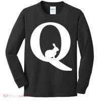 QAnon Rabbit Deep State Kids Long Sleeve Shirt thumb 0