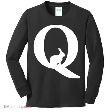 QAnon Rabbit Deep State Kids Long Sleeve Shirt