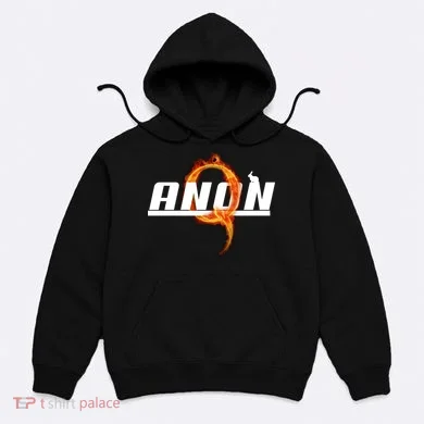 QAnon The Rabbit Storm Fire Logo Hoodie