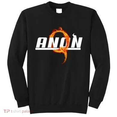 QAnon The Rabbit Storm Fire Logo Sweatshirt