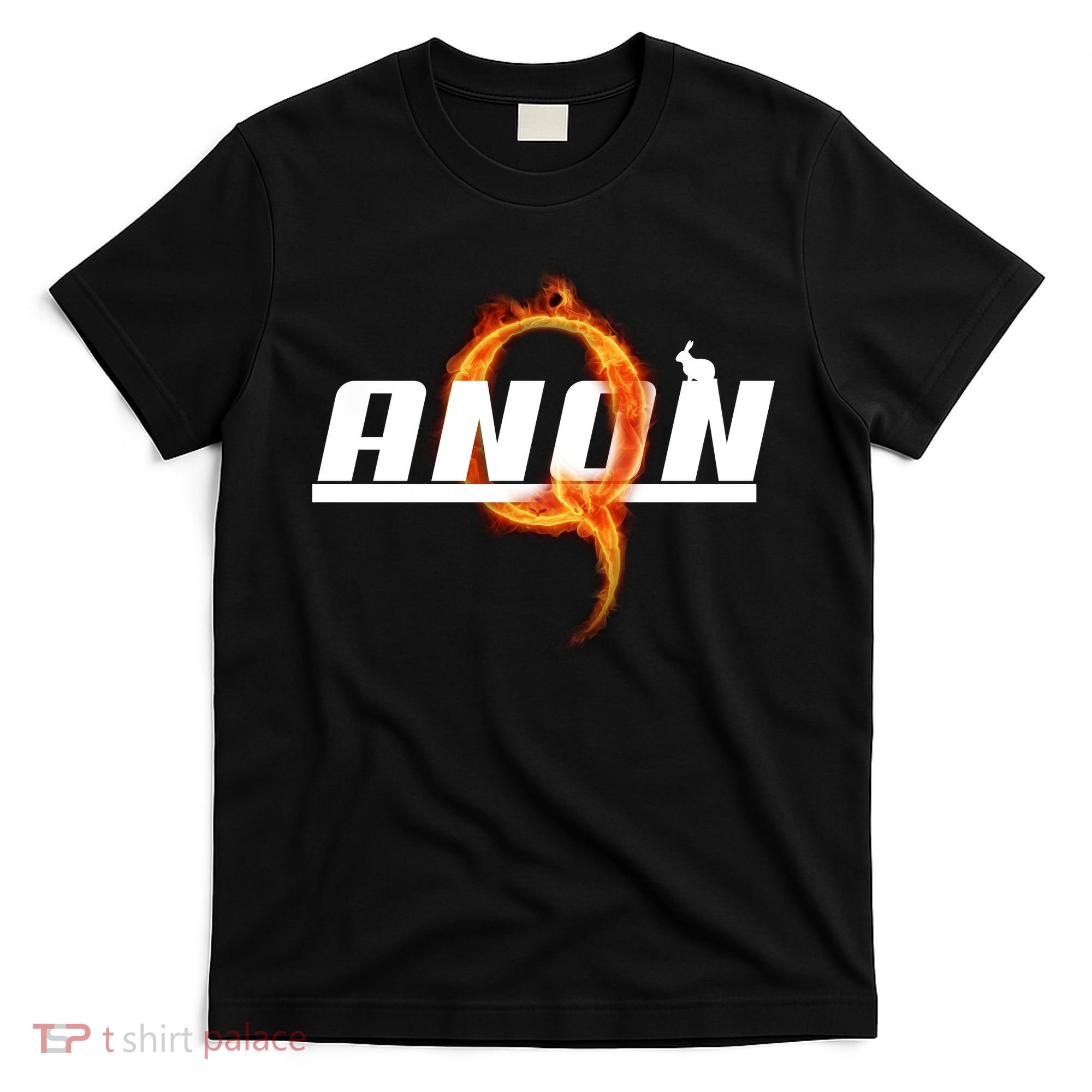 QAnon The Rabbit Storm Fire Logo T-Shirt