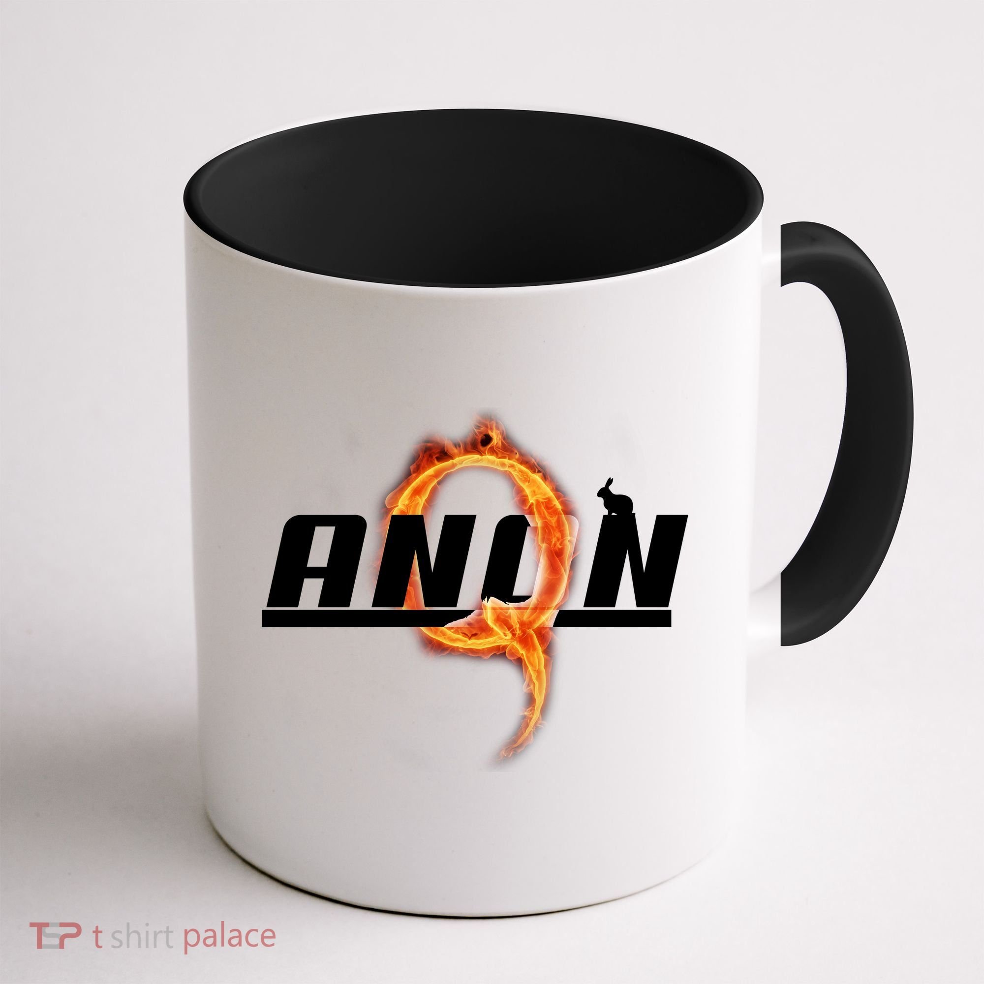 QAnon The Rabbit Storm Fire Logo Coffee Mug