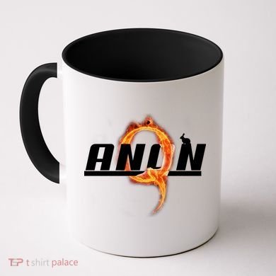 QAnon The Rabbit Storm Fire Logo Coffee Mug