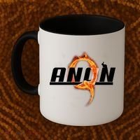 QAnon The Rabbit Storm Fire Logo Coffee Mug thumb 2