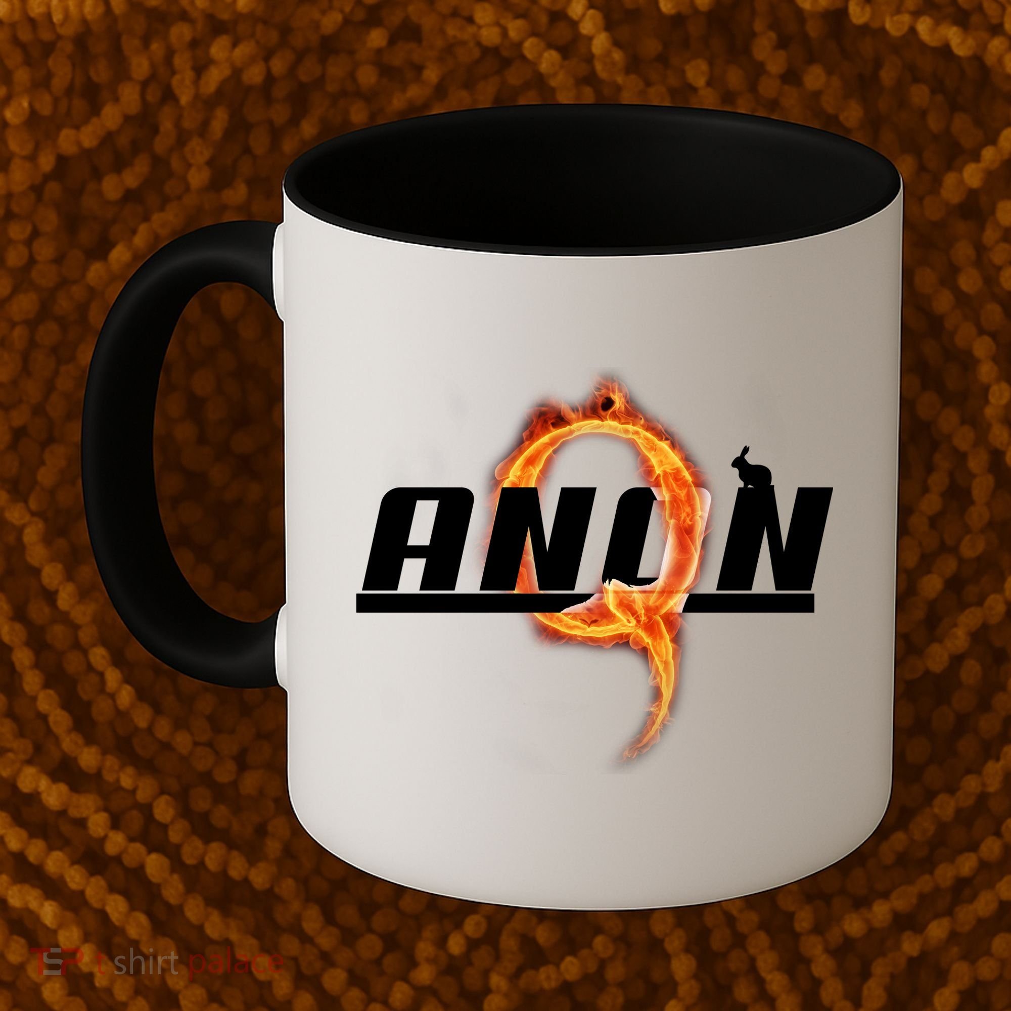 QAnon The Rabbit Storm Fire Logo Coffee Mug