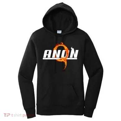 QAnon The Rabbit Storm Fire Logo Women's Hoodie