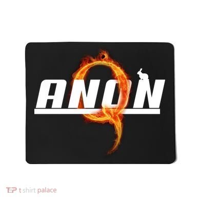QAnon The Rabbit Storm Fire Logo Mousepad
