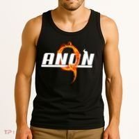 QAnon The Rabbit Storm Fire Logo Tank Top thumb 3