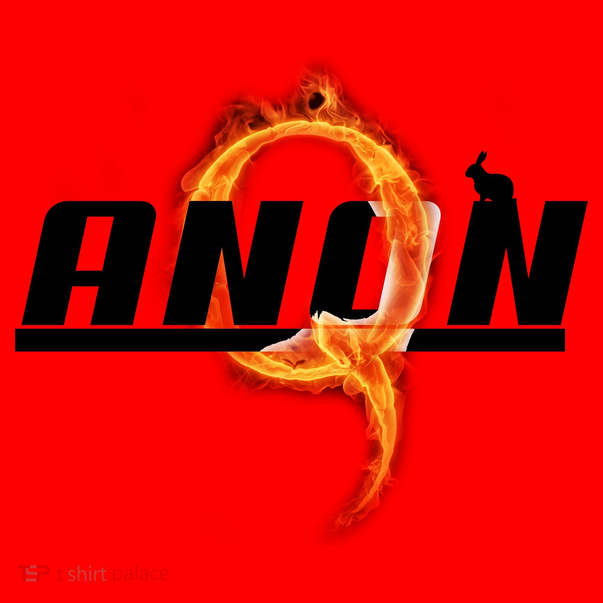 QAnon The Rabbit Storm Fire Logo Santa Hat