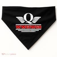 QAnon Wings WWG1WGA USA-Made Doggie Bandana thumb 0