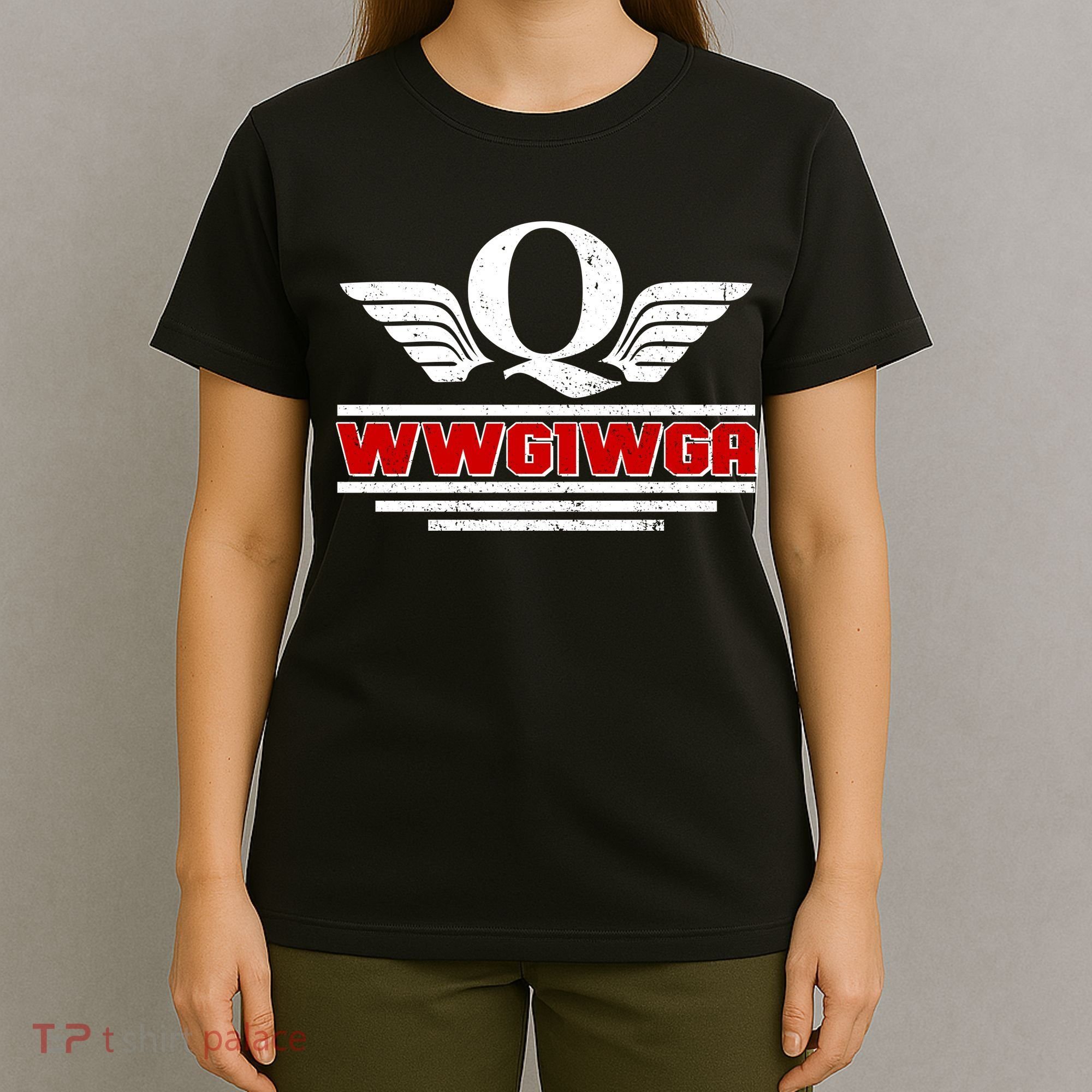 QAnon Wings WWG1WGA T-Shirt