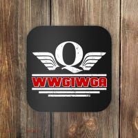 QAnon Wings WWG1WGA Coaster thumb 0