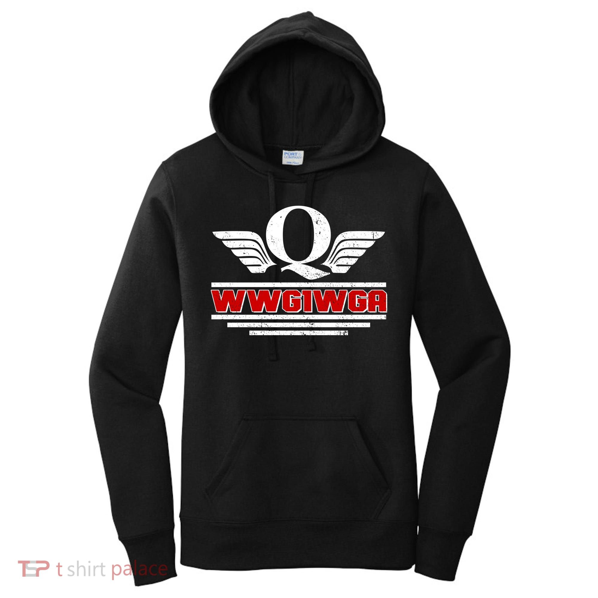 QAnon Wings WWG1WGA Women's Hoodie