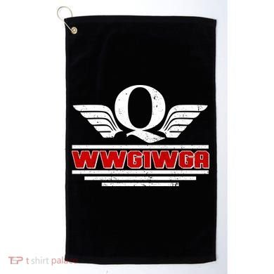 QAnon Wings WWG1WGA Golf Towel