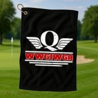 QAnon Wings WWG1WGA Golf Towel thumb 1
