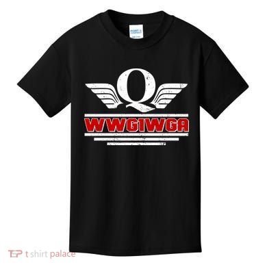 QAnon Wings WWG1WGA Kids T-Shirt