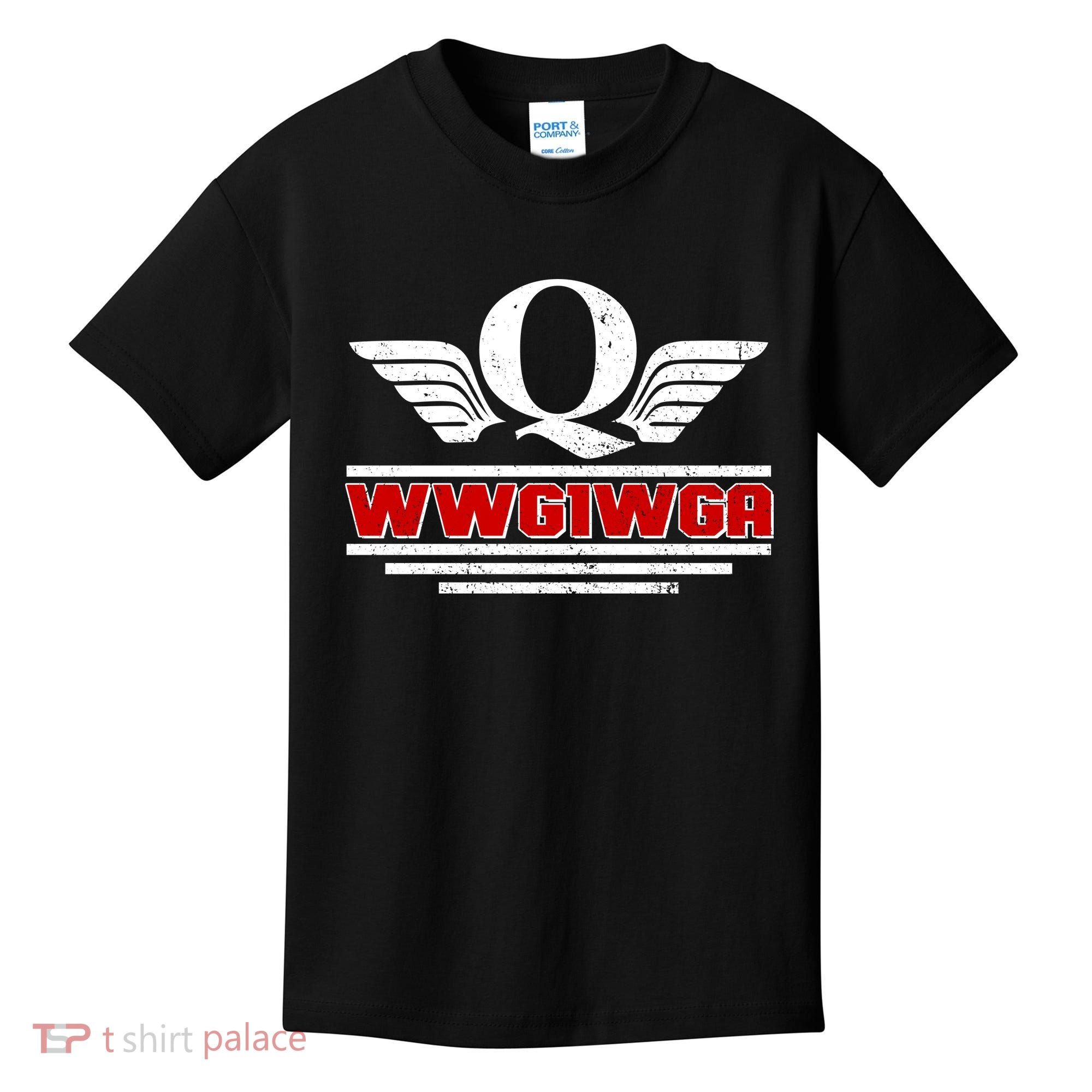 QAnon Wings WWG1WGA Kids T-Shirt