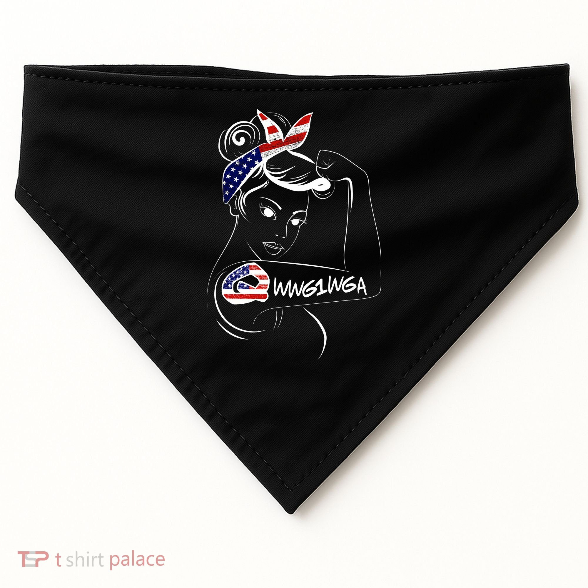Qanon WWG1WGA  USA-Made Doggie Bandana