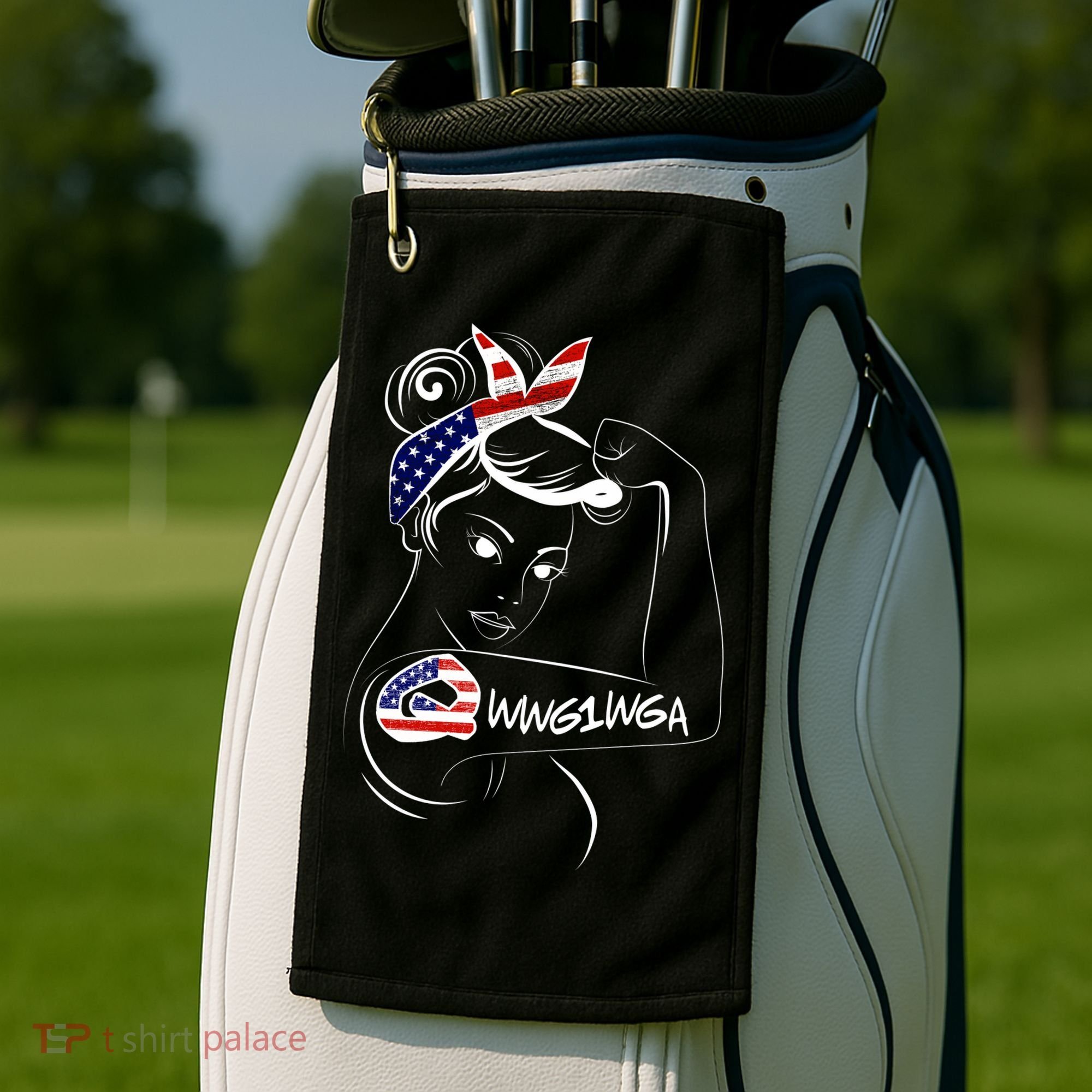 Qanon WWG1WGA  Golf Towel