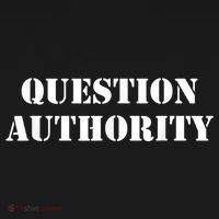 Question Authority Protest Resist Politics Free Thinker Polo thumb 3