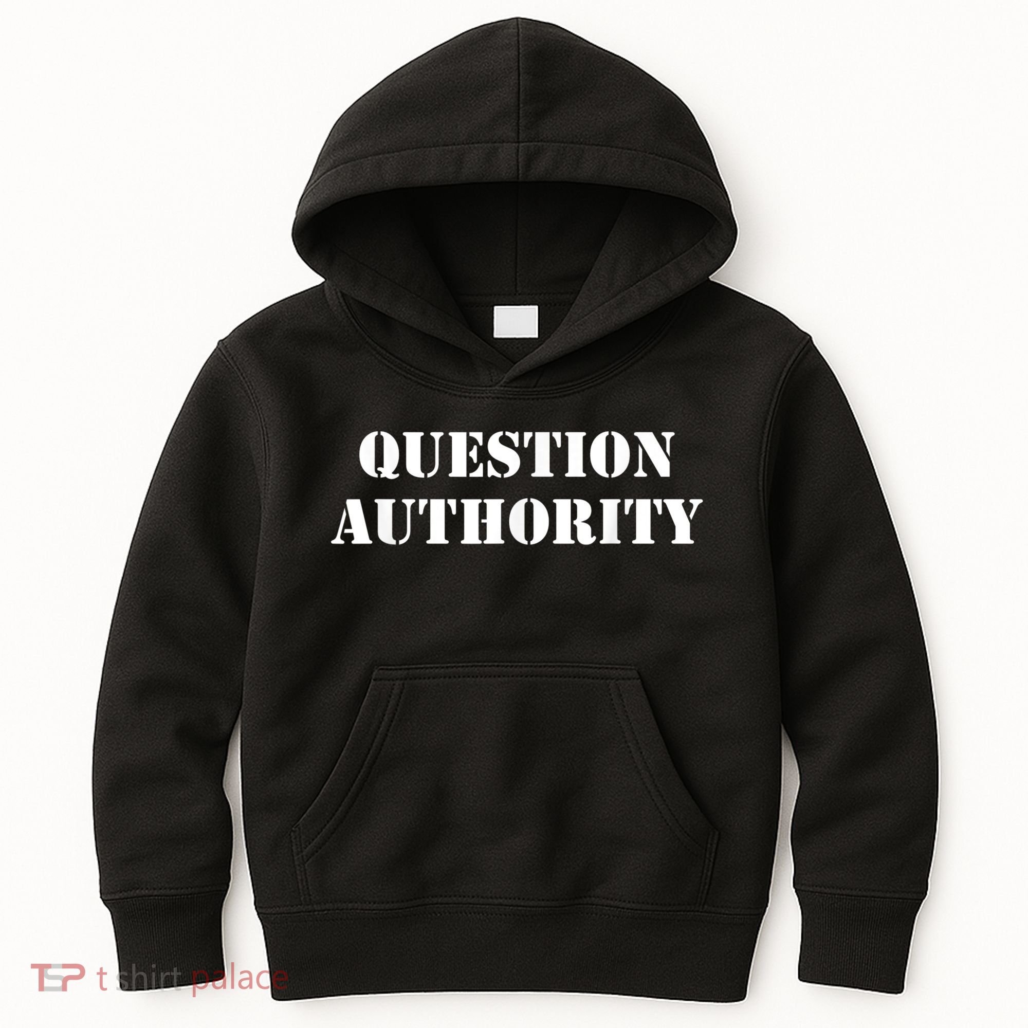 Question Authority Protest Resist Politics Free Thinker Kids Hoodie