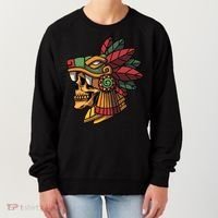 Quetzalcoatl Aztec Skull Mayan Ancient Inca Toltec Gift Women's Sweatshirt thumb 0