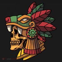 Quetzalcoatl Aztec Skull Mayan Ancient Inca Toltec Gift Women's Hoodie thumb 2