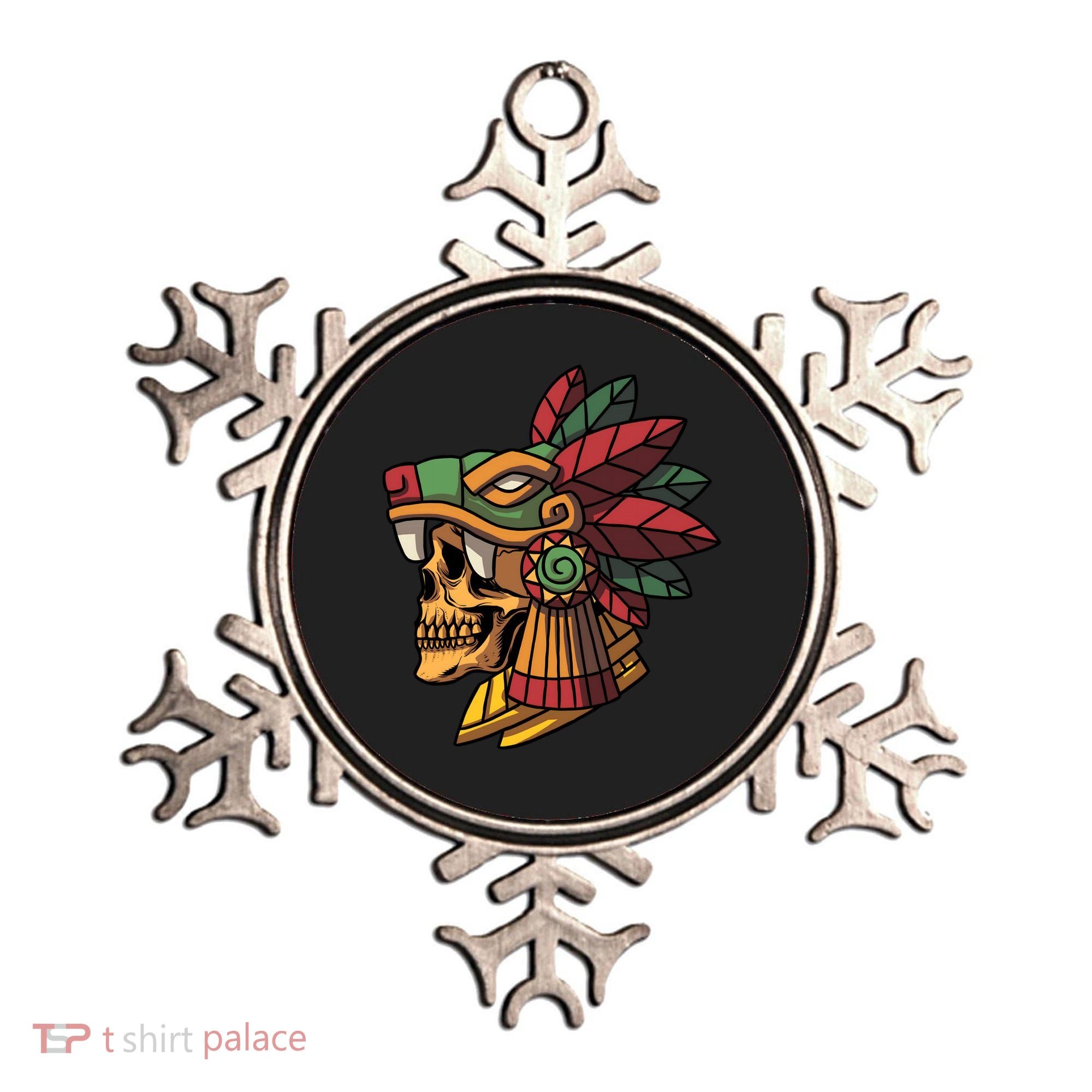 Quetzalcoatl Aztec Skull Mayan Ancient Inca Toltec Gift Ornament