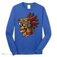 Quetzalcoatl Aztec Skull Mayan Ancient Inca Toltec Gift Long Sleeve Shirt thumb 0