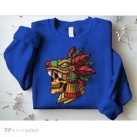 Quetzalcoatl Aztec Skull Mayan Ancient Inca Toltec Gift Sweatshirt thumb 2