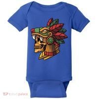 Quetzalcoatl Aztec Skull Mayan Ancient Inca Toltec Gift Baby Bodysuit thumb 0