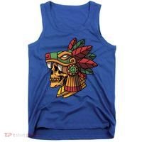 Quetzalcoatl Aztec Skull Mayan Ancient Inca Toltec Gift Tank Top thumb 0