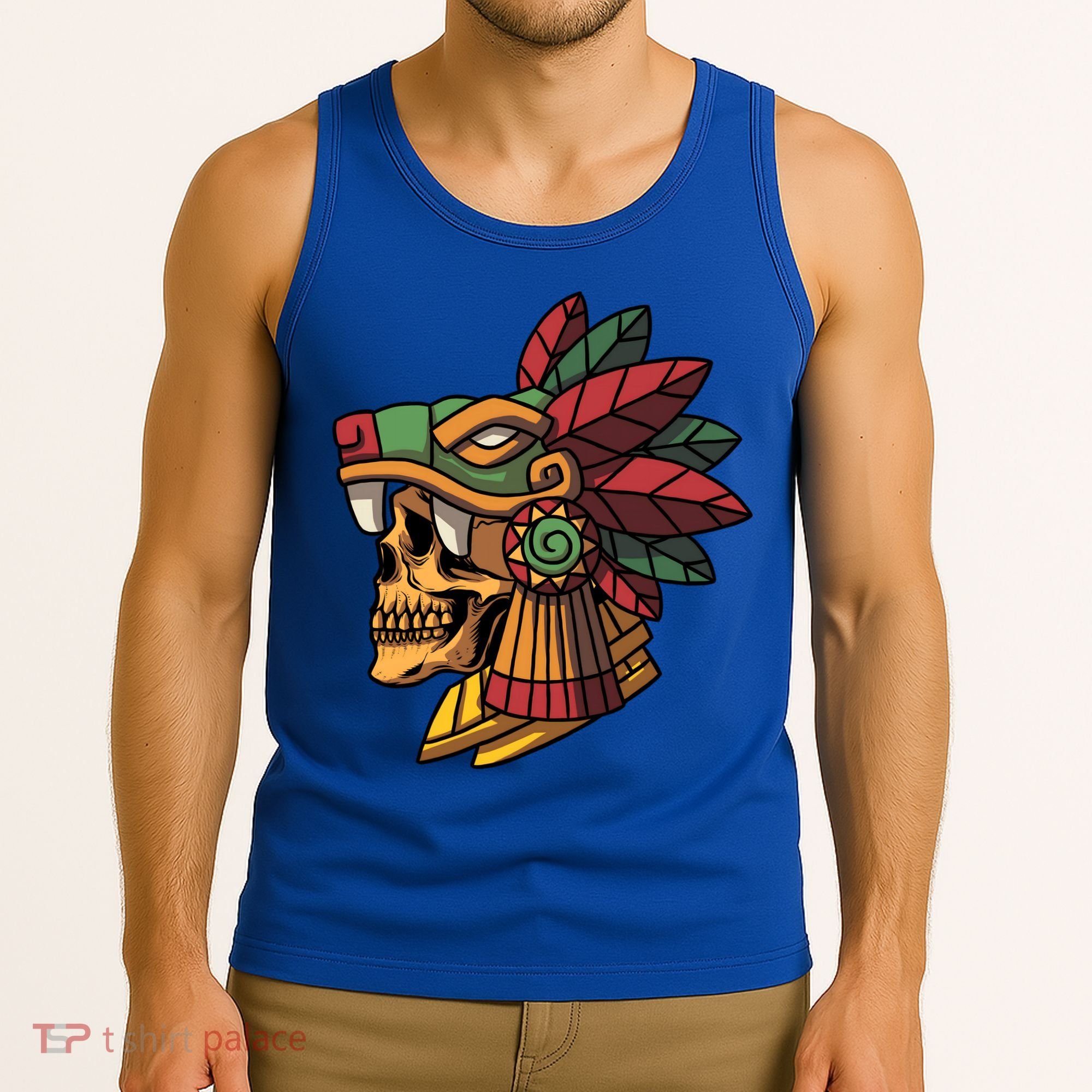 Quetzalcoatl Aztec Skull Mayan Ancient Inca Toltec Gift Tank Top