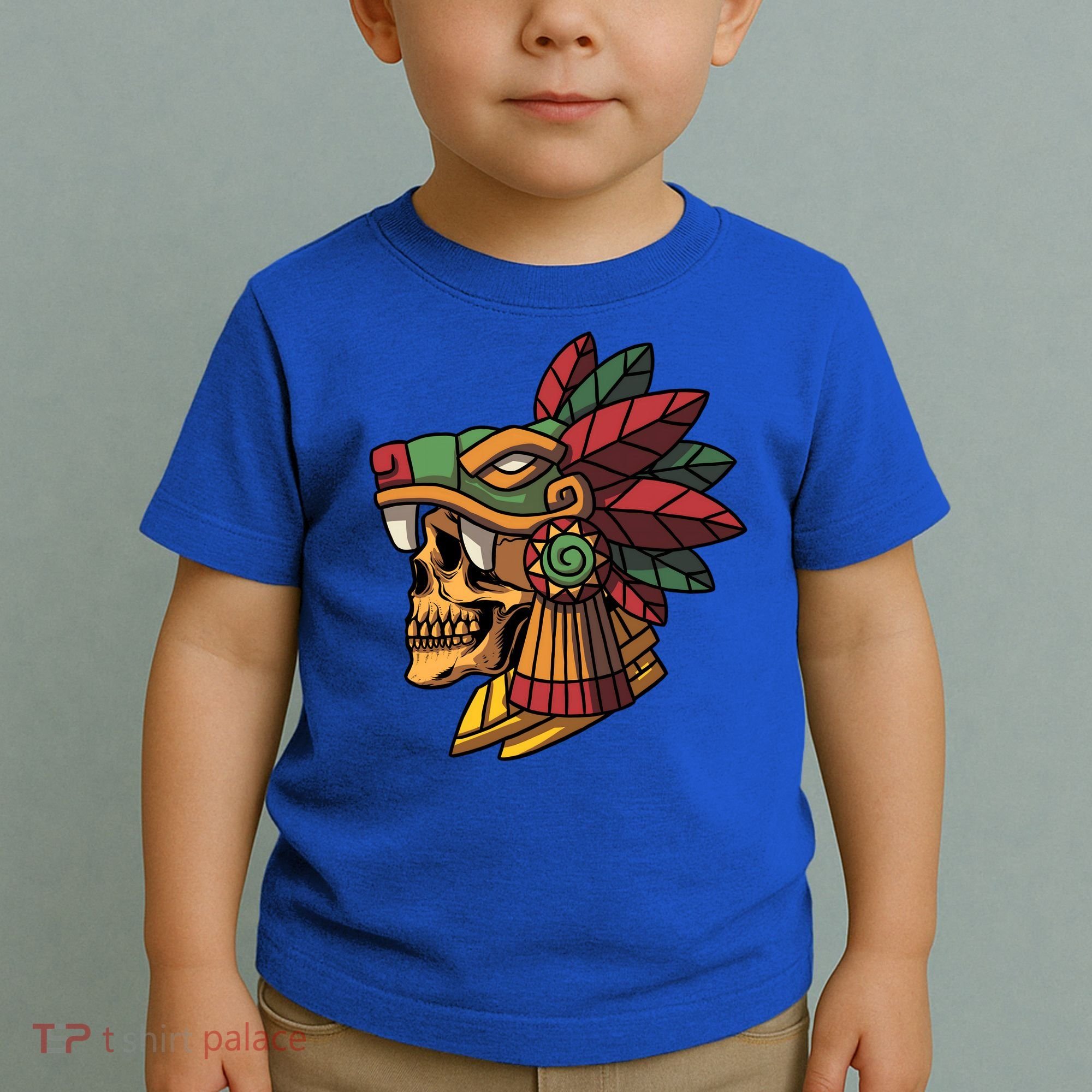 Quetzalcoatl Aztec Skull Mayan Ancient Inca Toltec Gift Toddler T-Shirt