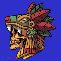 Quetzalcoatl Aztec Skull Mayan Ancient Inca Toltec Gift Visor thumb 3