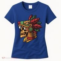 Quetzalcoatl Aztec Skull Mayan Ancient Inca Toltec Gift Women's T-Shirt thumb 0
