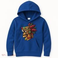 Quetzalcoatl Aztec Skull Mayan Ancient Inca Toltec Gift Kids Hoodie thumb 0