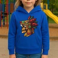 Quetzalcoatl Aztec Skull Mayan Ancient Inca Toltec Gift Kids Hoodie thumb 3