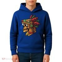 Quetzalcoatl Aztec Skull Mayan Ancient Inca Toltec Gift Kids Hoodie thumb 4