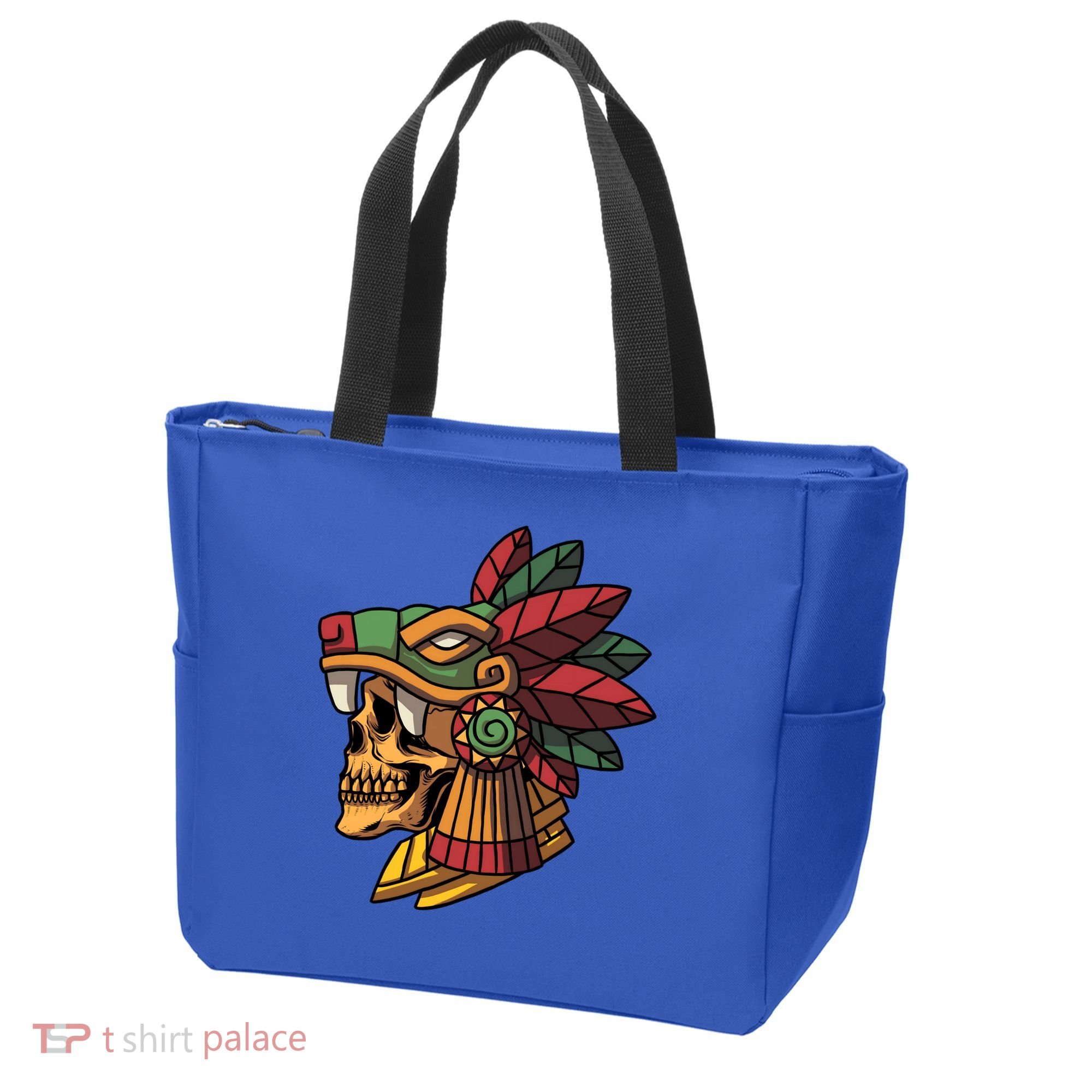 Quetzalcoatl Aztec Skull Mayan Ancient Inca Toltec Gift Tote Bag