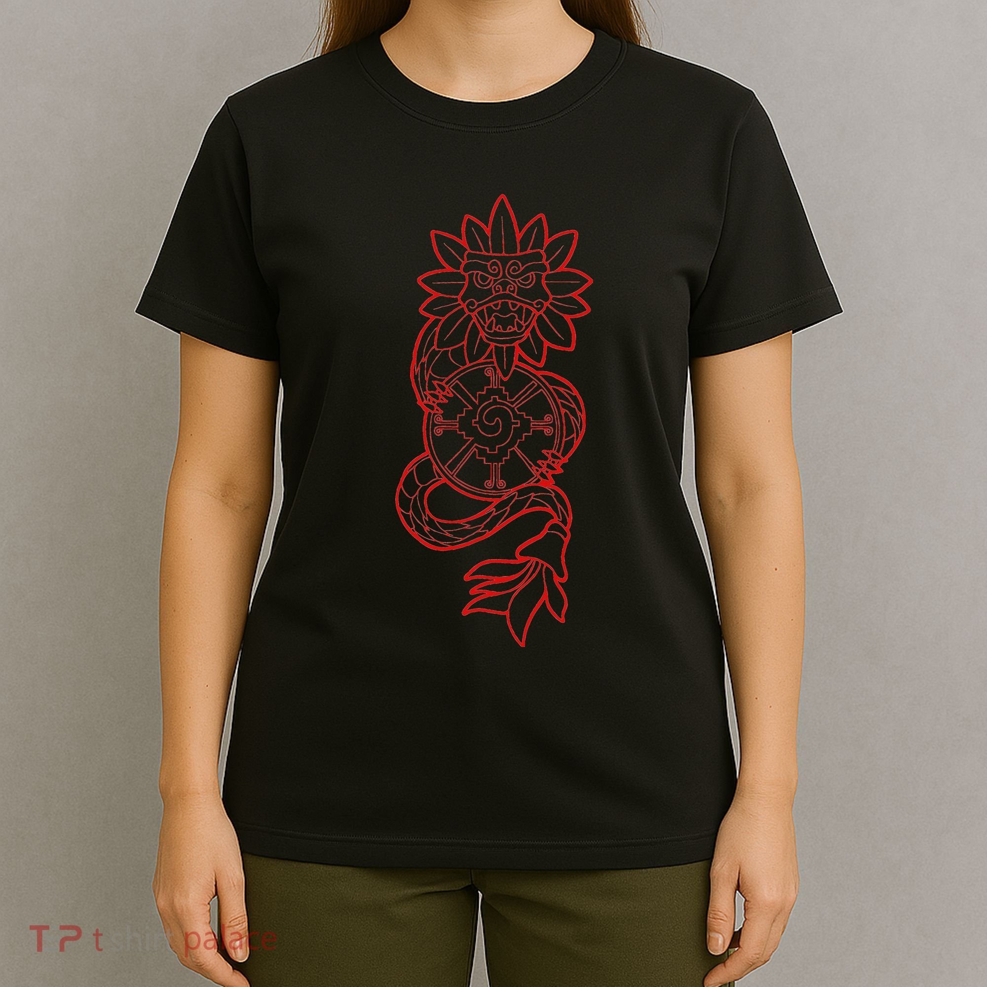 Quetzalcoatl Aztec Serpent Mayan Aztec Stone Inca Toltec T-Shirt