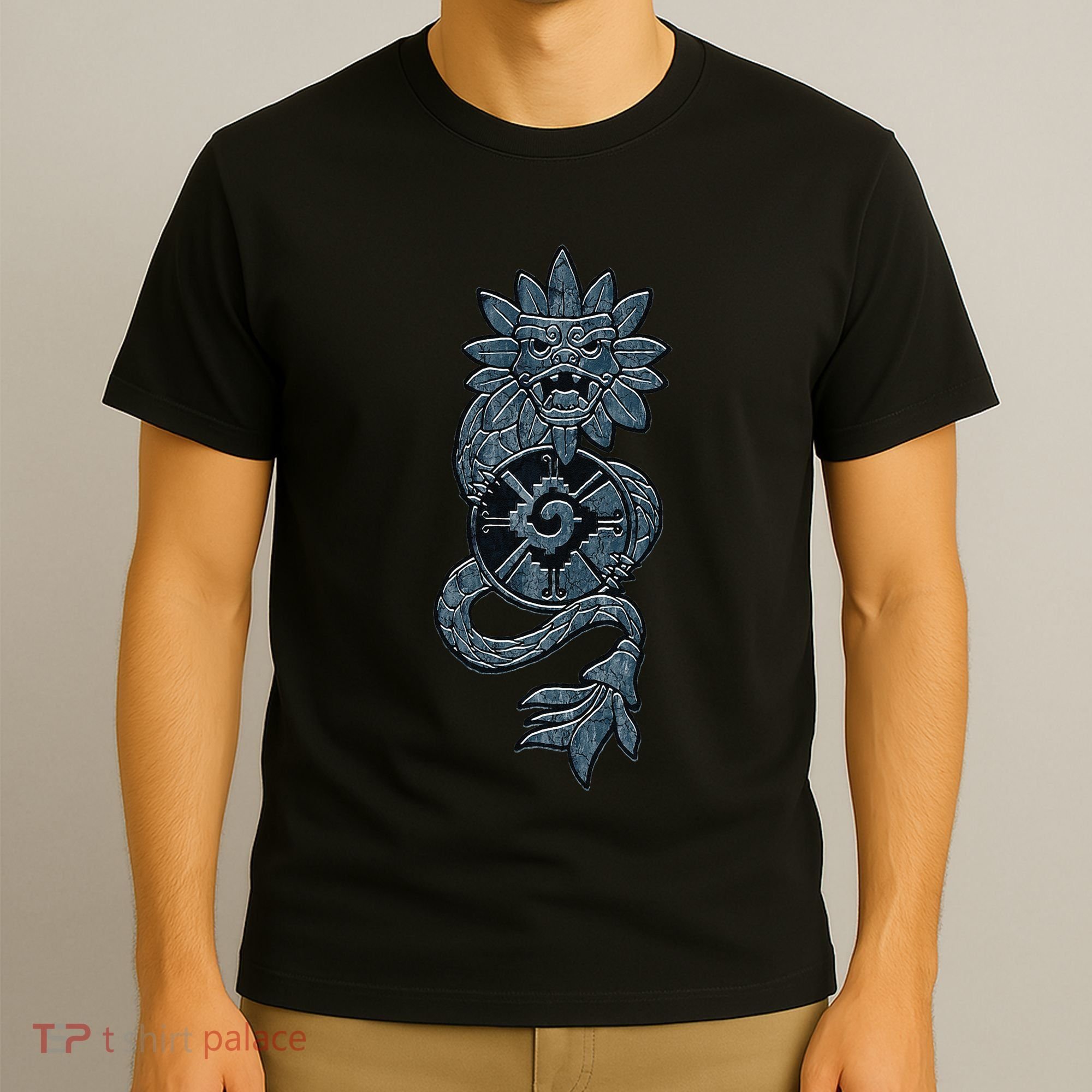 Quetzalcoatl Aztec Serpent Mayan Aztec Stone Inca Toltec T-Shirt