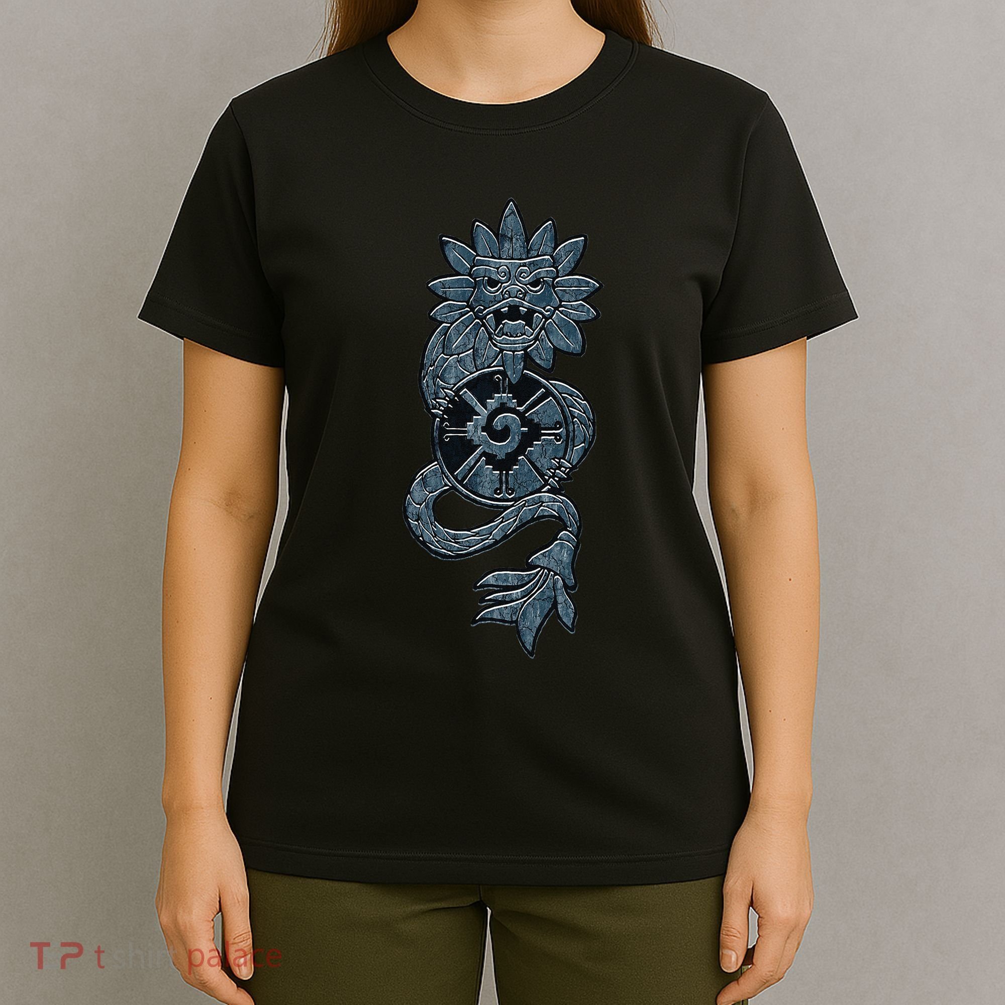 Quetzalcoatl Aztec Serpent Mayan Aztec Stone Inca Toltec T-Shirt